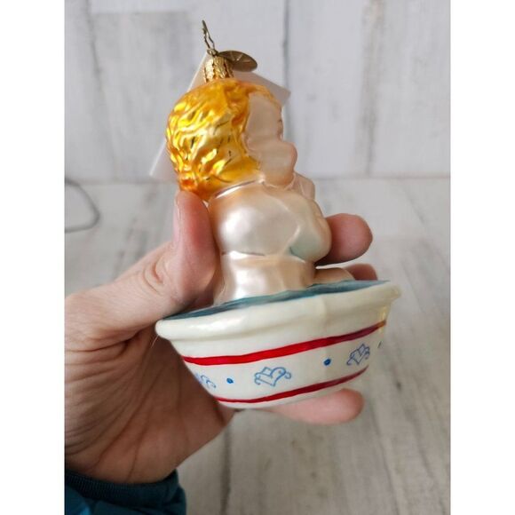 Radko bathing beauty baby cup RARE child ornament vintage 2003 Xmas tree - Picture 7 of 10